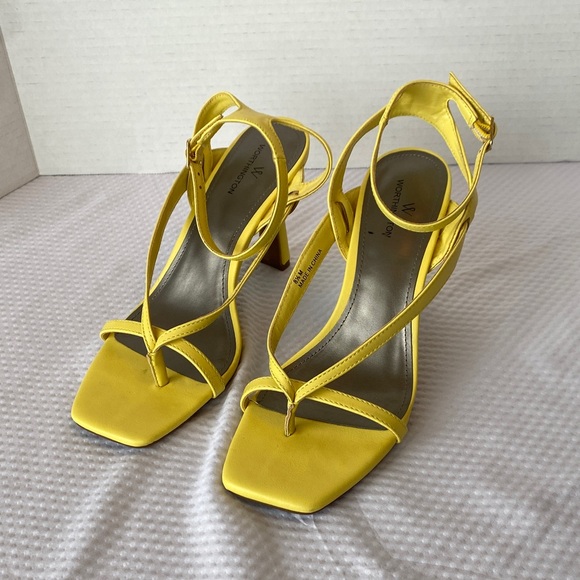 Worthington Shoes - Worthington Yellow Strappy Heels Size 8.5M